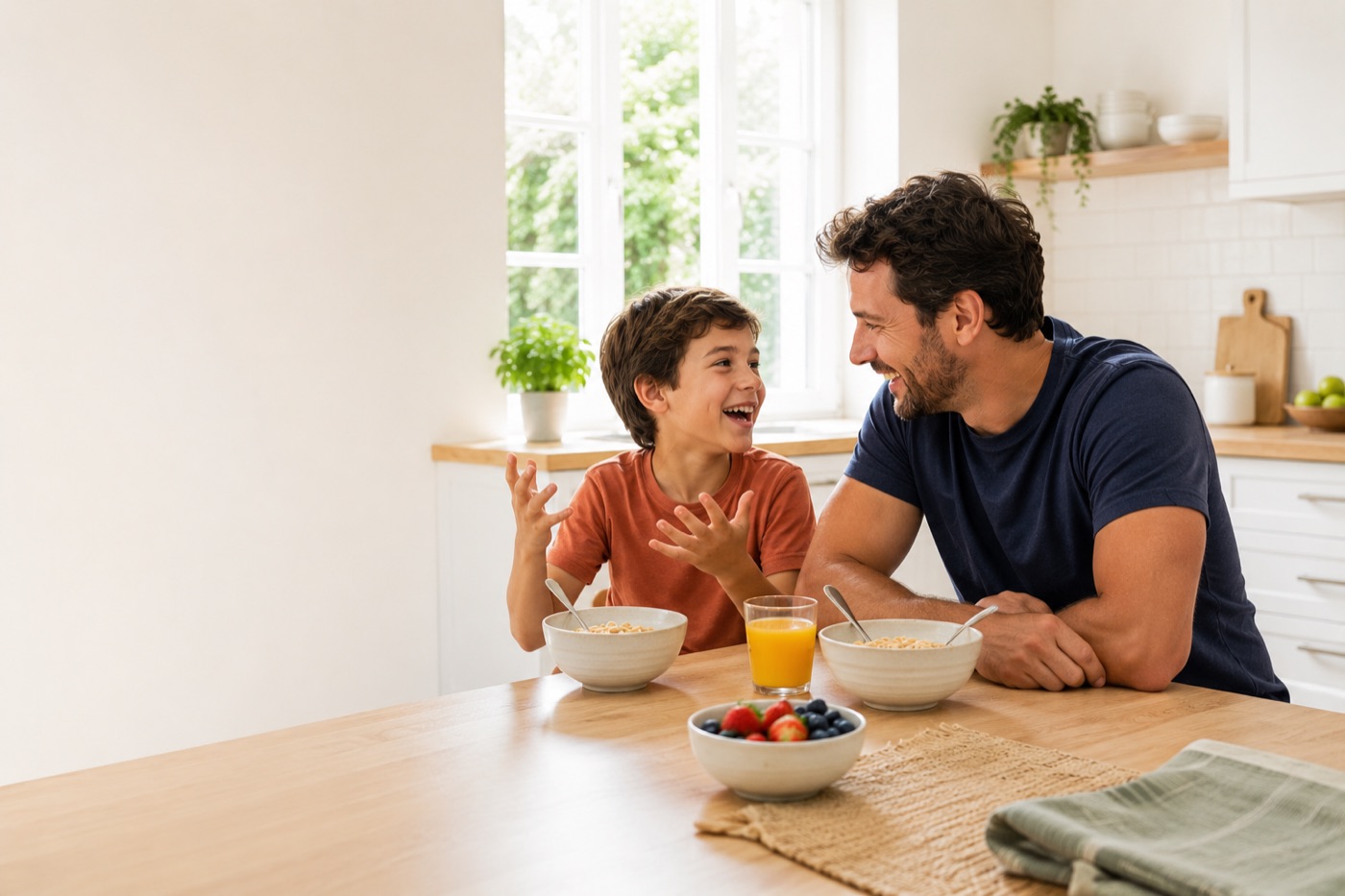 Parent and child, Ages 7–10